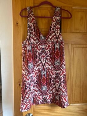 Anthropologie Sleeveless Patterned Mini Dress